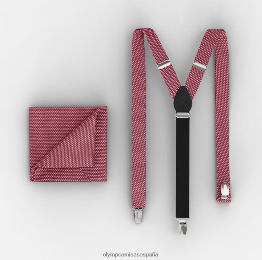accesorios OLYMP conjunto de tirantes / conjunto de pañuelo de bolsillo naranja 8N2F2650