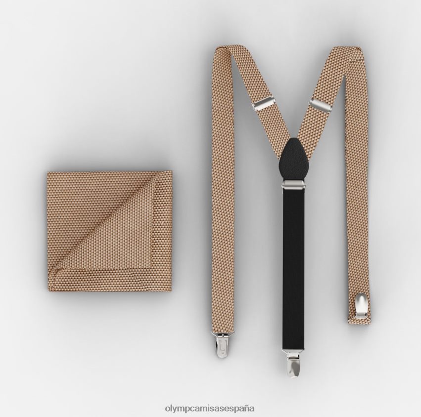 accesorios OLYMP conjunto de tirantes / conjunto de pañuelo de bolsillo natural 8N2F2635