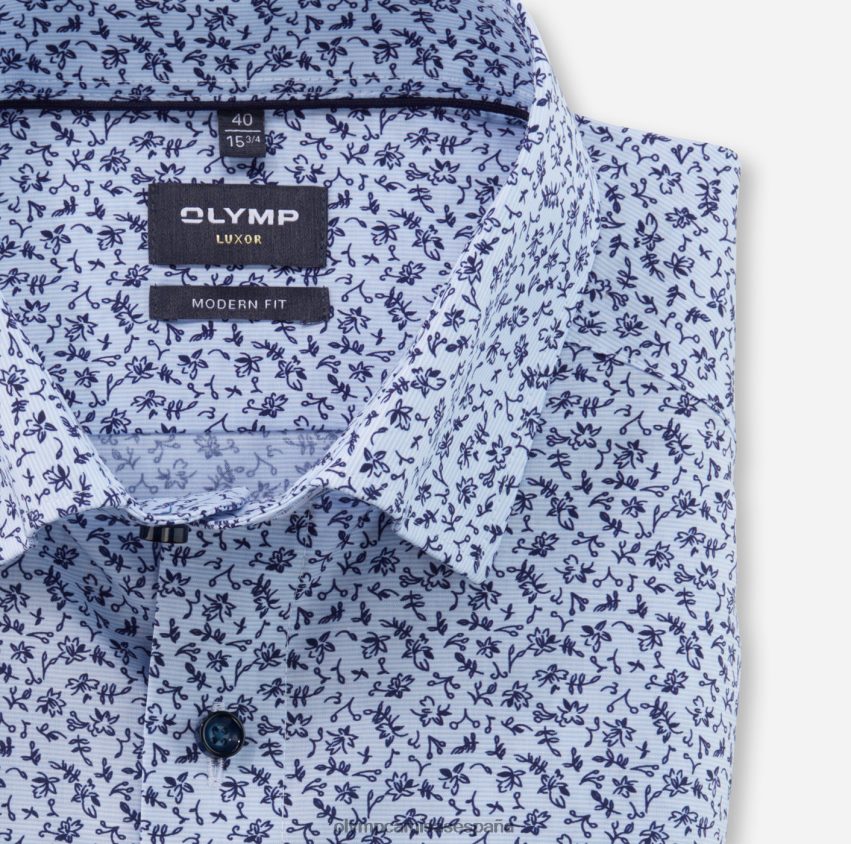 ropa OLYMP Camisa business luxor modern fit, con botones, azul 8N2F1134