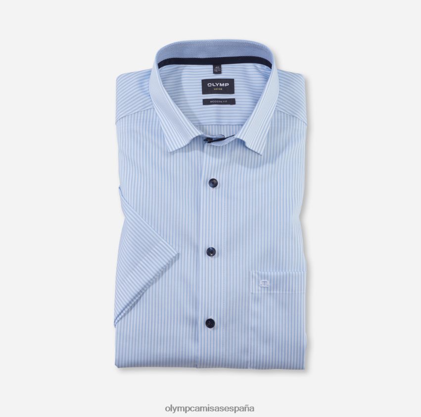 ropa OLYMP Camisa business luxor modern fit, con botones, azul 8N2F1171