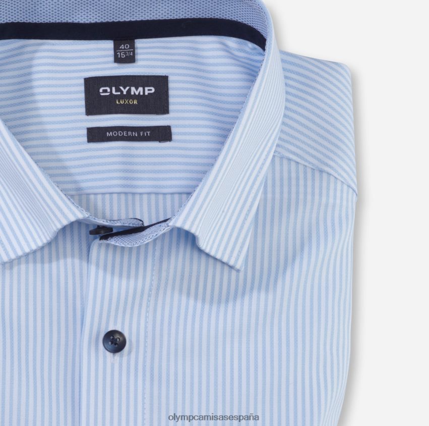 ropa OLYMP Camisa business luxor modern fit, con botones, azul 8N2F1171