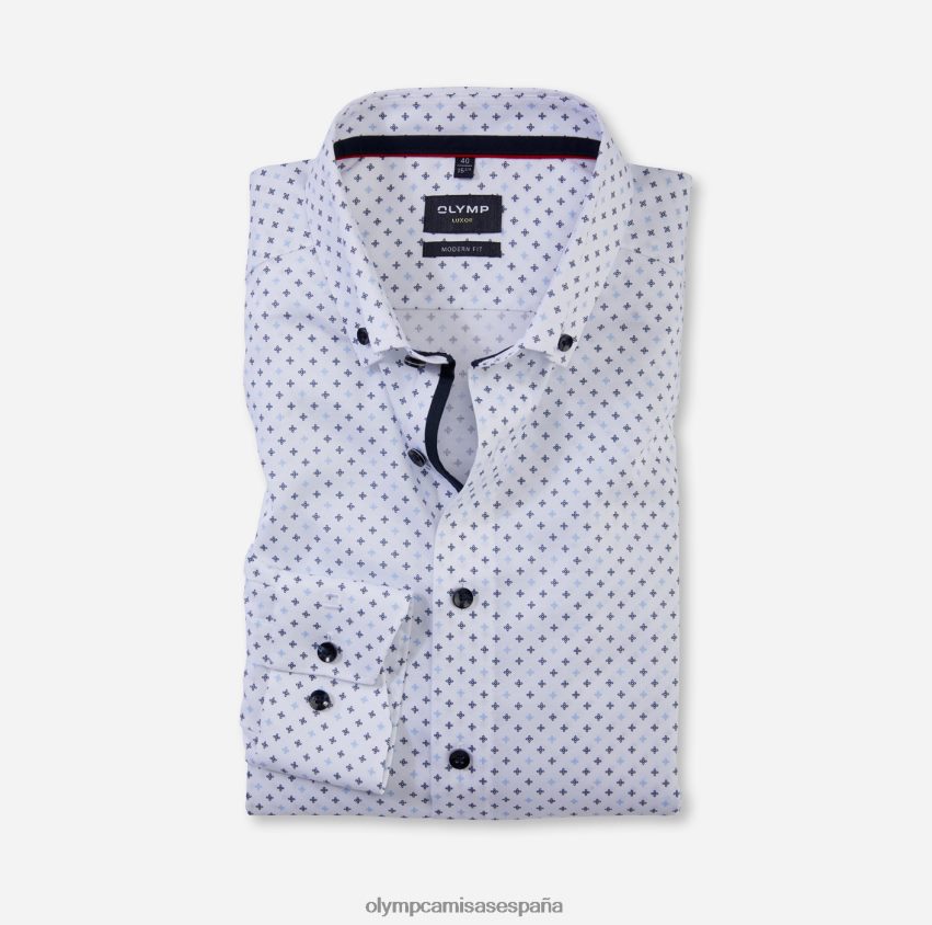 ropa OLYMP Camisa business luxor modern fit, con botones, azul 8N2F1253