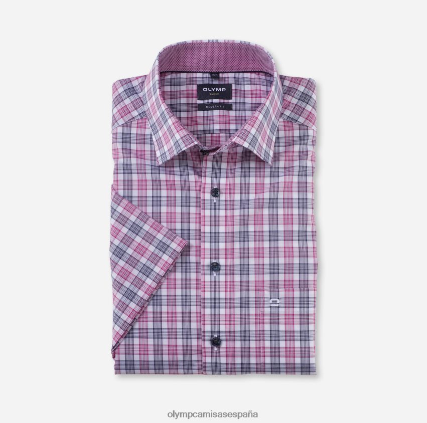 ropa OLYMP Camisa business luxor modern fit, con botones, fucsia 8N2F1156