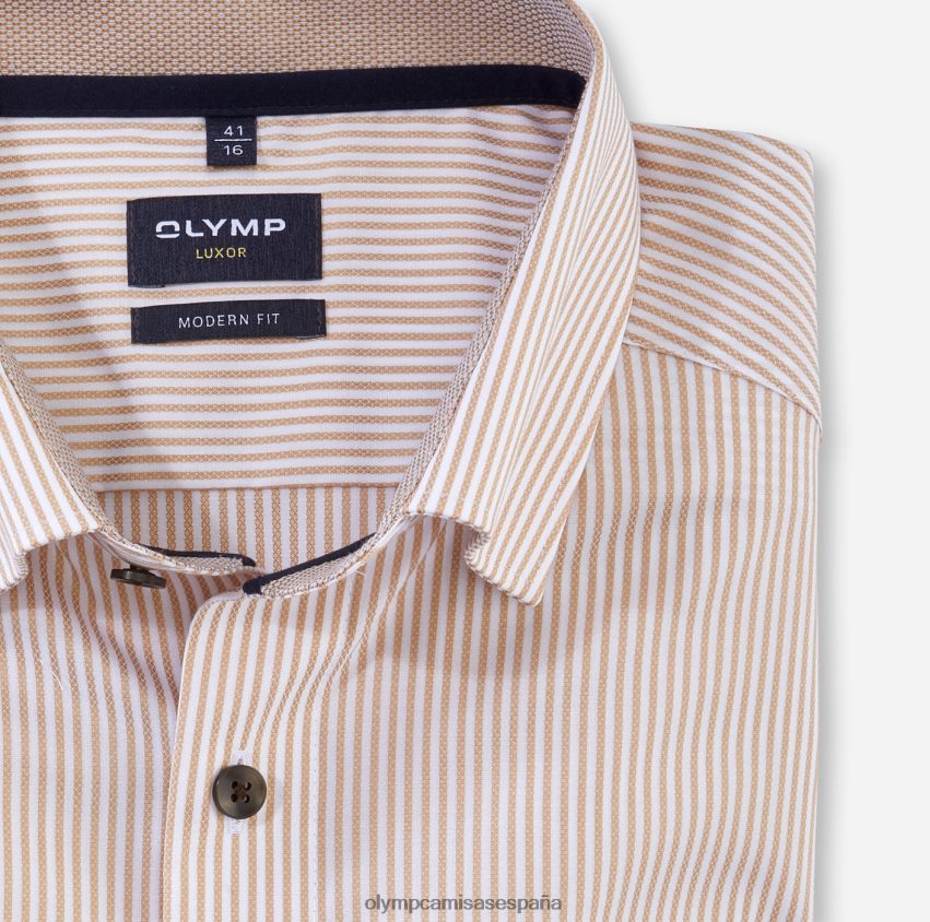 ropa OLYMP Camisa business luxor modern fit, con botones, natural 8N2F996