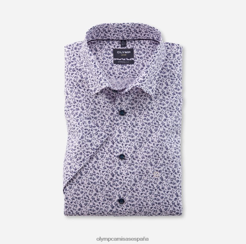 ropa OLYMP Camisa business luxor modern fit, con botones, rosa 8N2F1152
