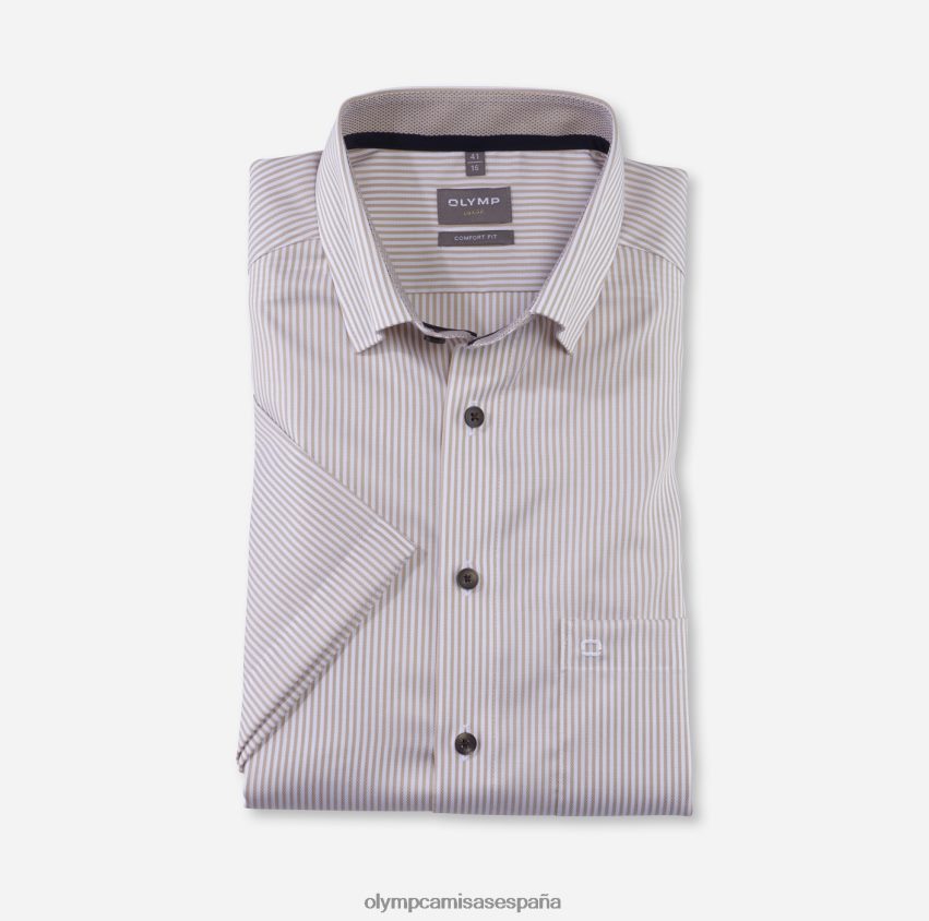 ropa OLYMP Camisa de negocios Luxor Comfort Fit, con botones, natural 8N2F1546
