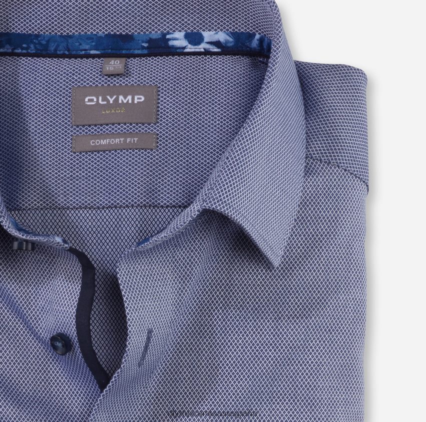 ropa OLYMP Camisa de vestir Luxor Comfort Fit, New Kent, Marine 8N2F1476