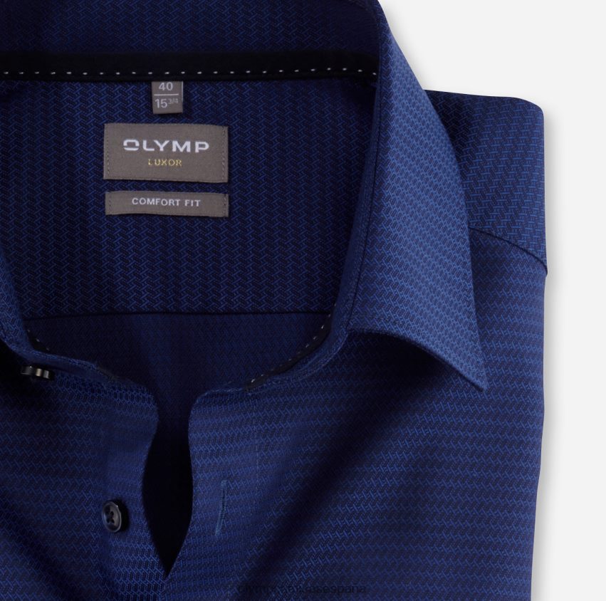 ropa OLYMP Camisa de vestir Luxor Comfort Fit, New Kent, Marine 8N2F1485