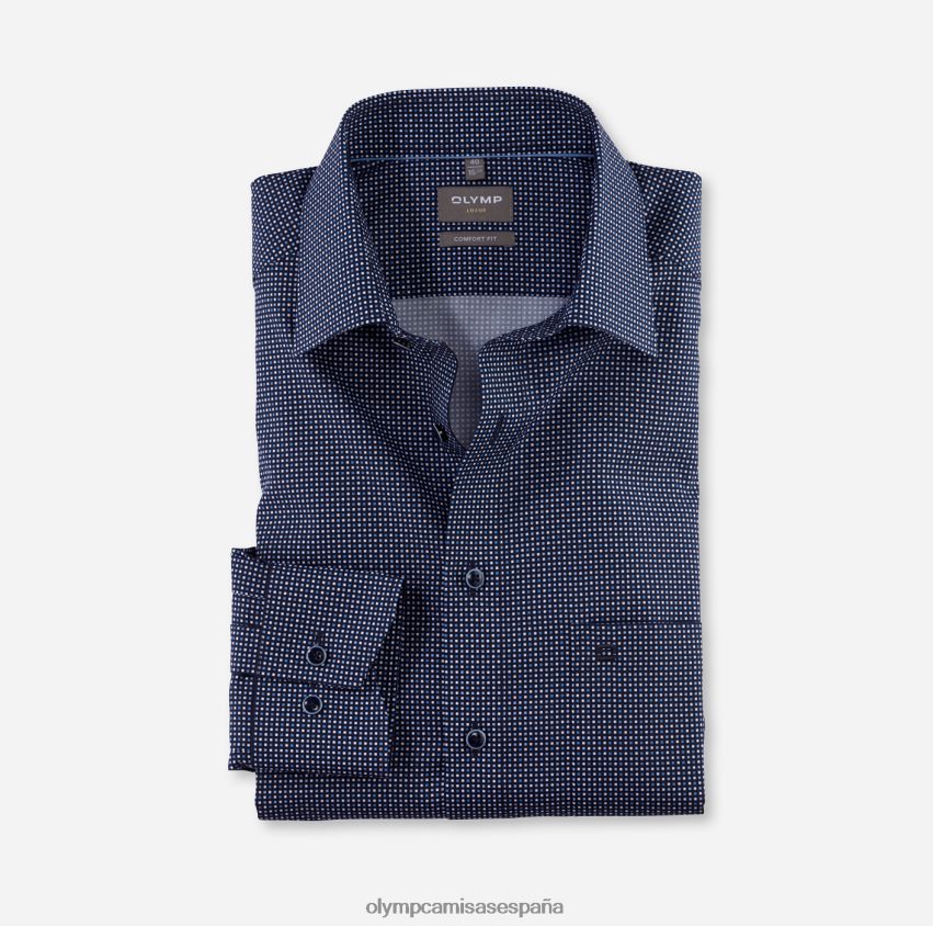 ropa OLYMP Camisa de vestir Luxor Comfort Fit, New Kent, Marine 8N2F1509