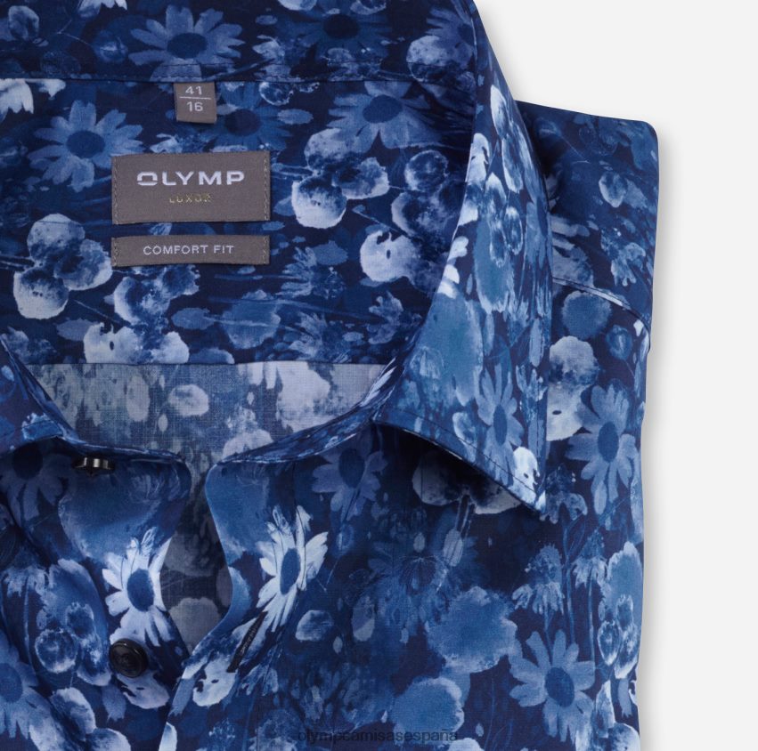 ropa OLYMP Camisa de vestir Luxor Comfort Fit, New Kent, Marine 8N2F1596