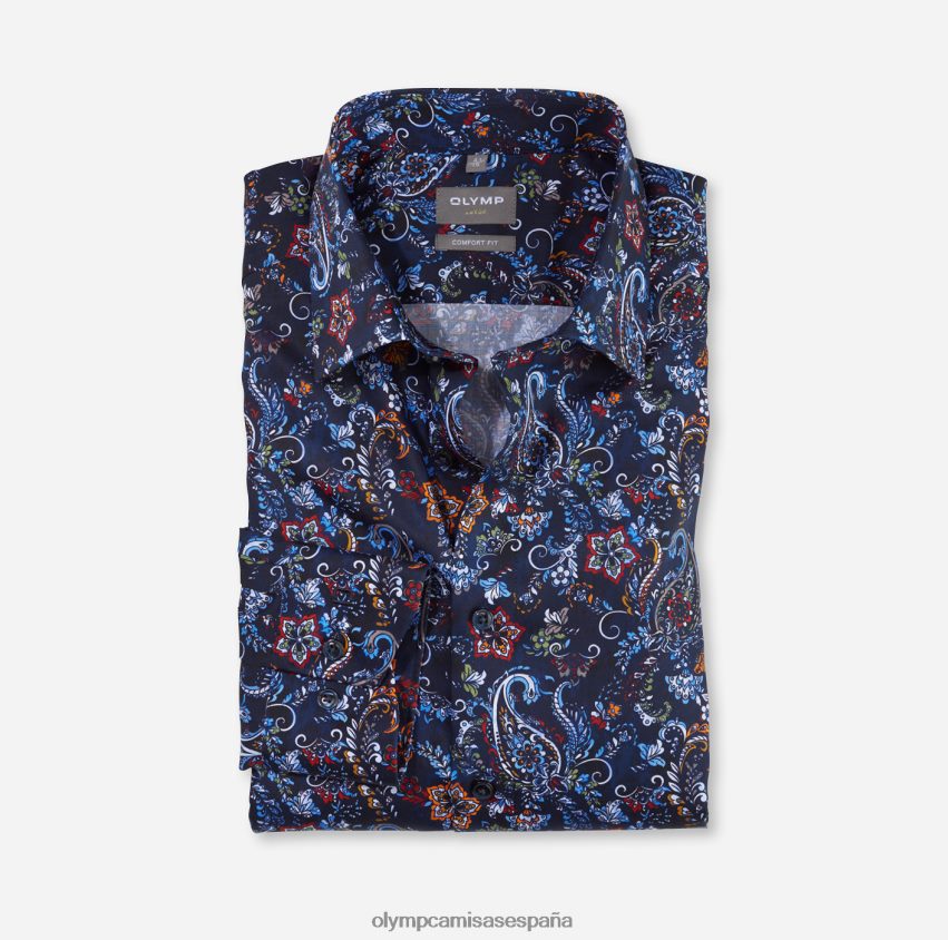 ropa OLYMP Camisa de vestir Luxor Comfort Fit, New Kent, Marine 8N2F1604