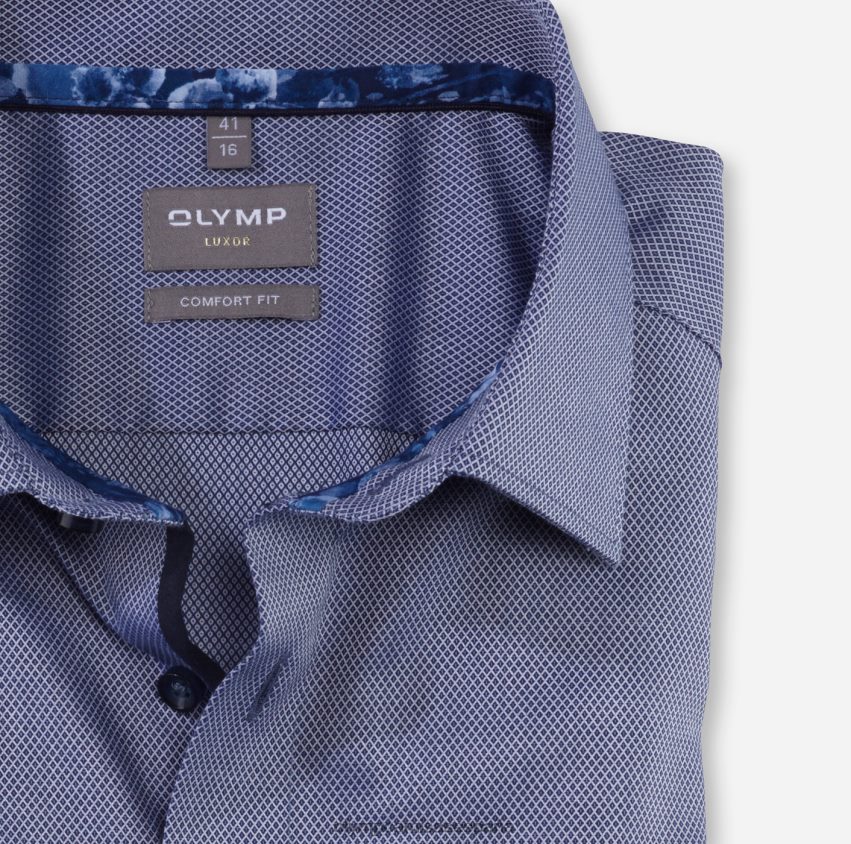ropa OLYMP Camisa de vestir Luxor Comfort Fit, New Kent, Marine 8N2F1639