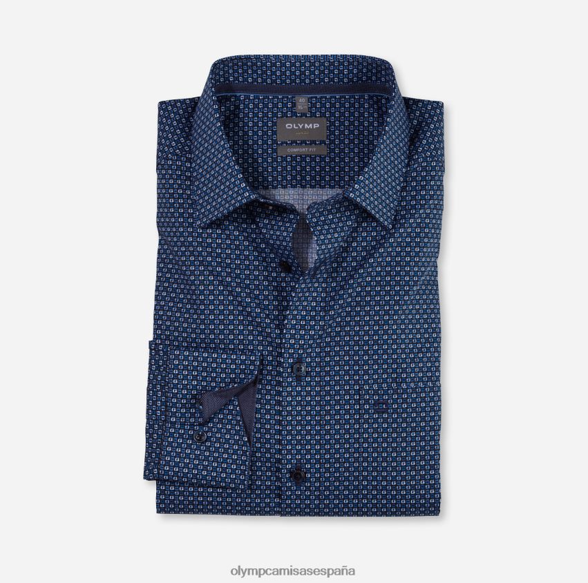 ropa OLYMP Camisa de vestir Luxor Comfort Fit, New Kent, Marine 8N2F1641