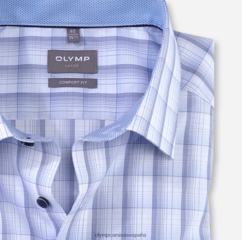 ropa OLYMP Camisa de vestir Luxor Comfort Fit, New Kent, azul 8N2F1475