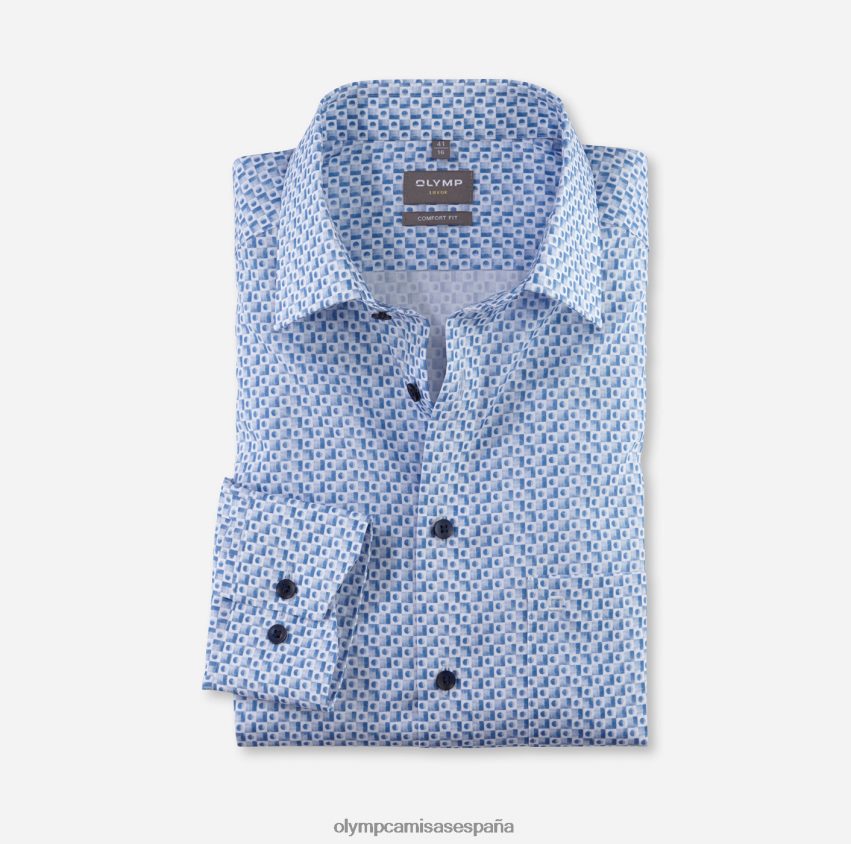 ropa OLYMP Camisa de vestir Luxor Comfort Fit, New Kent, azul 8N2F1490