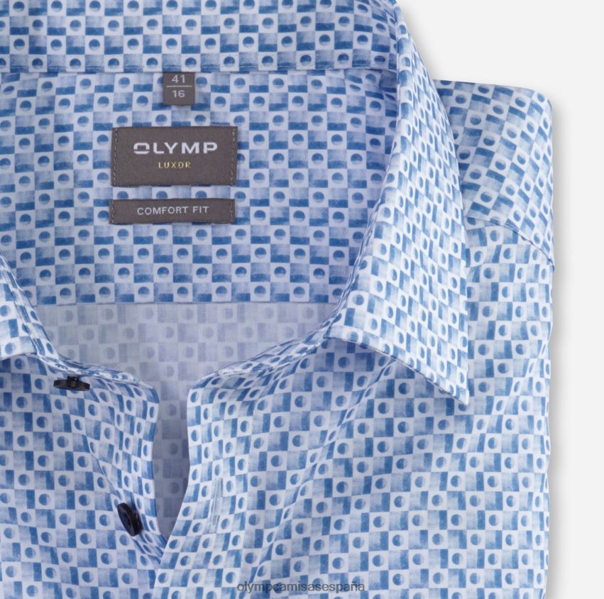ropa OLYMP Camisa de vestir Luxor Comfort Fit, New Kent, azul 8N2F1490
