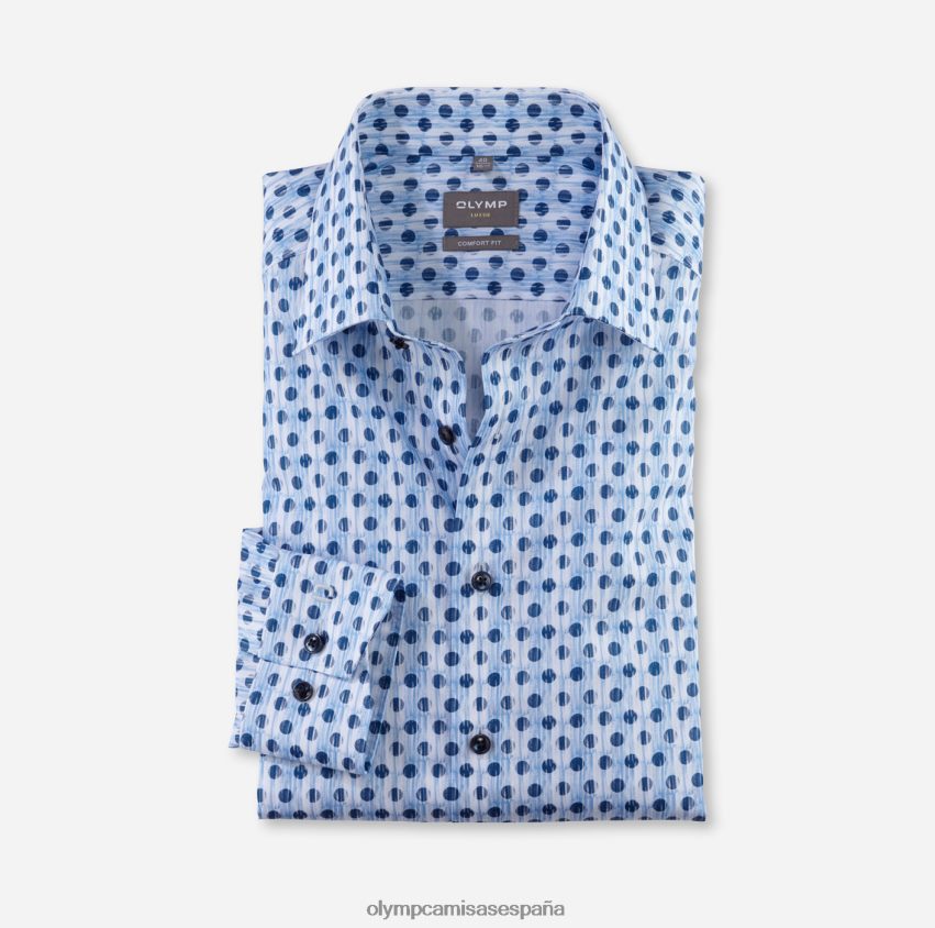 ropa OLYMP Camisa de vestir Luxor Comfort Fit, New Kent, azul 8N2F1519