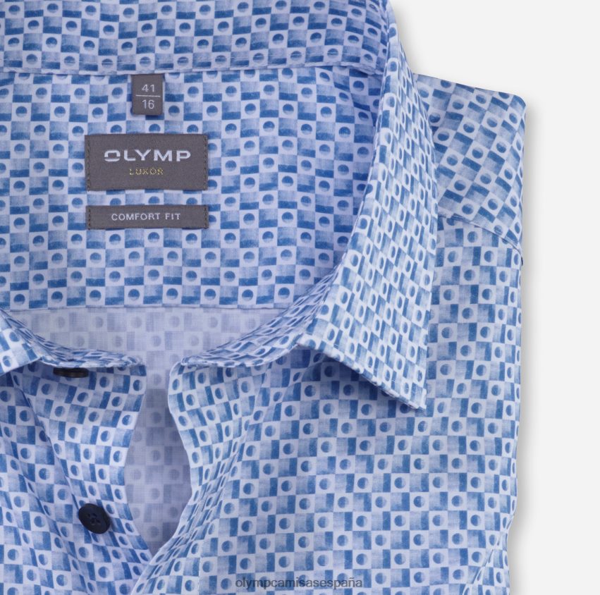 ropa OLYMP Camisa de vestir Luxor Comfort Fit, New Kent, azul 8N2F1538