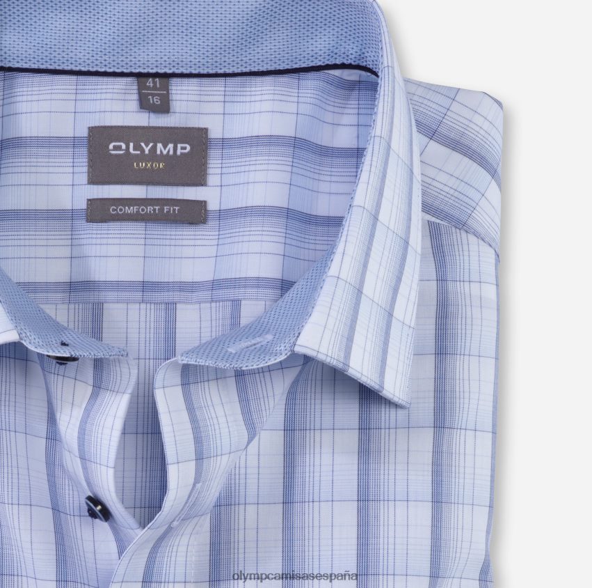 ropa OLYMP Camisa de vestir Luxor Comfort Fit, New Kent, azul 8N2F1560