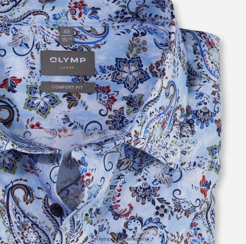 ropa OLYMP Camisa de vestir Luxor Comfort Fit, New Kent, azul 8N2F1605