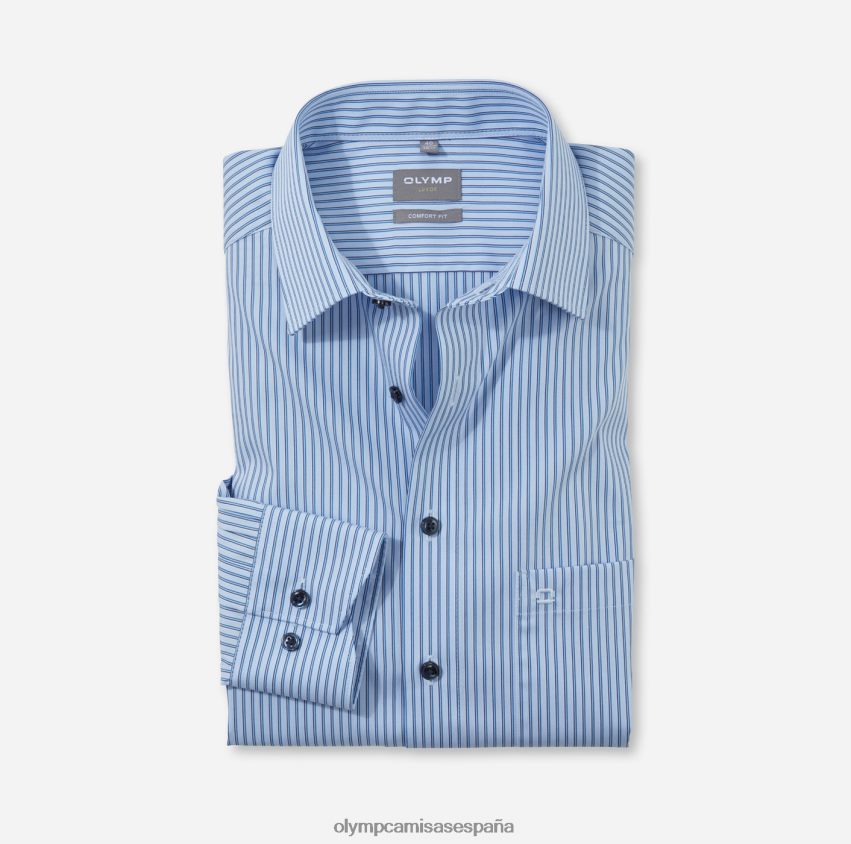 ropa OLYMP Camisa de vestir Luxor Comfort Fit, New Kent, azul 8N2F1607