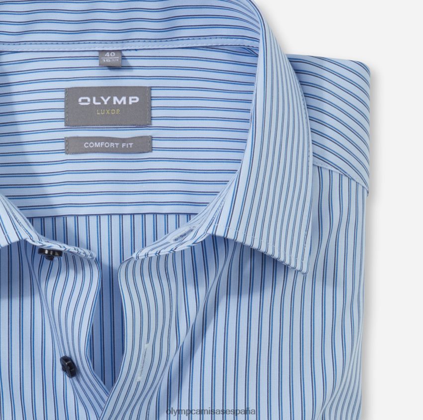 ropa OLYMP Camisa de vestir Luxor Comfort Fit, New Kent, azul 8N2F1607