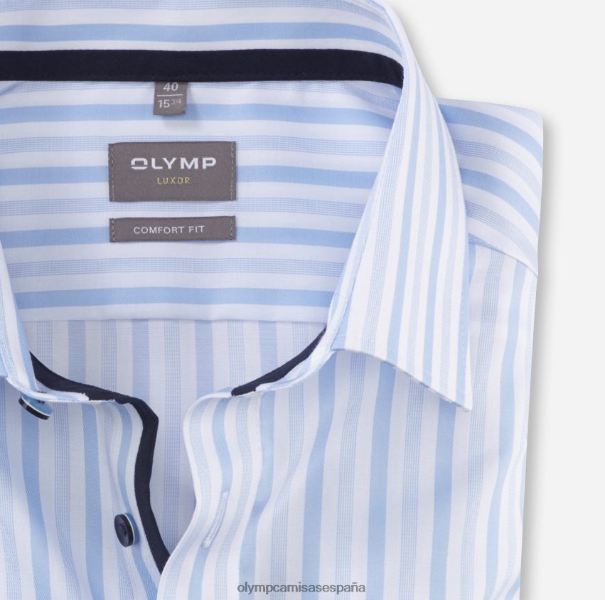 ropa OLYMP Camisa de vestir Luxor Comfort Fit, New Kent, azul 8N2F1652