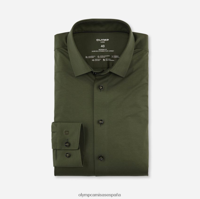 ropa OLYMP Luxor 24/7 corte moderno, camisa de negocios, New Kent, PuTTY 8N2F966