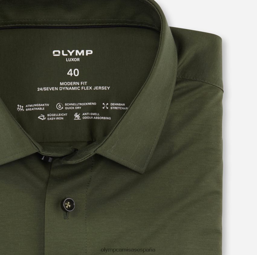 ropa OLYMP Luxor 24/7 corte moderno, camisa de negocios, New Kent, PuTTY 8N2F966