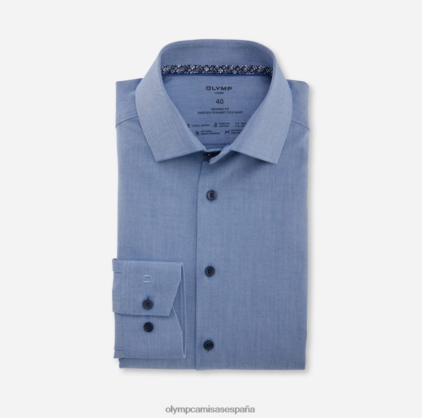 ropa OLYMP Luxor 24/7 corte moderno, camisa de negocios, global kent, royal 8N2F1281
