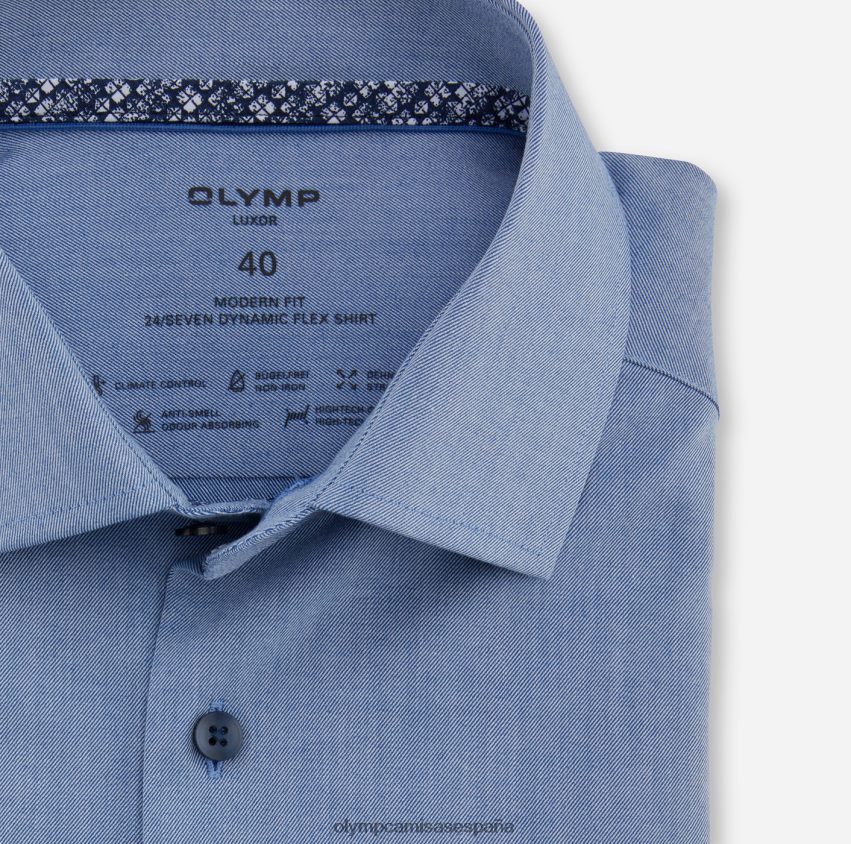 ropa OLYMP Luxor 24/7 corte moderno, camisa de negocios, global kent, royal 8N2F1281