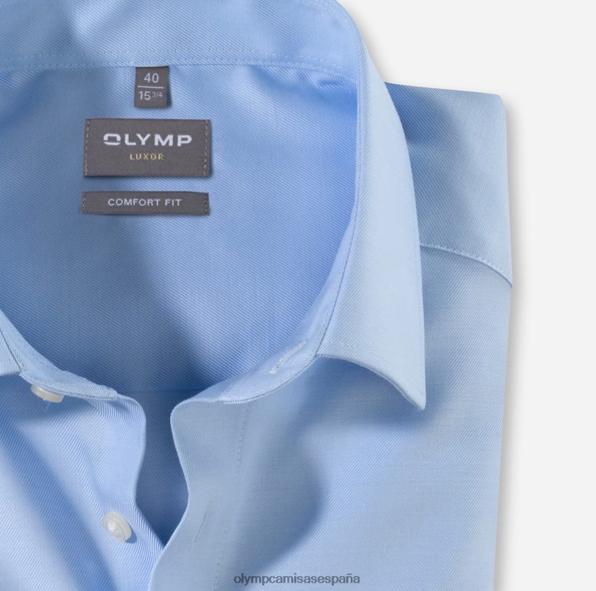 ropa OLYMP Luxor Comfort Fit, camisa business, New Kent, azul claro 8N2F1510