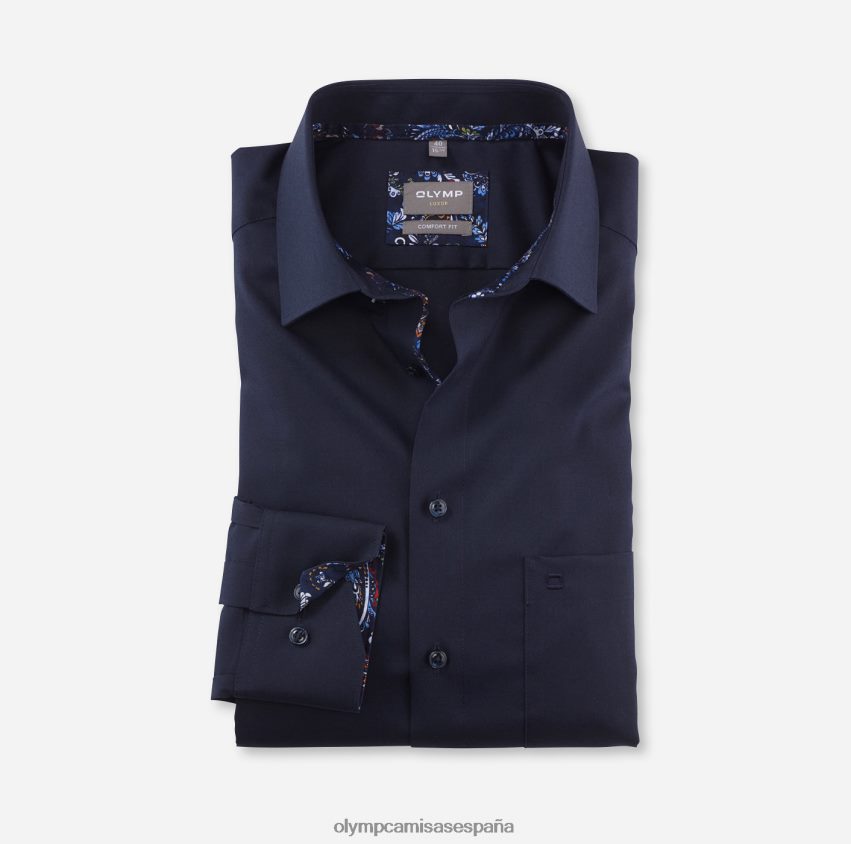 ropa OLYMP Luxor Comfort Fit, camisa business, New Kent, cobalto 8N2F1578