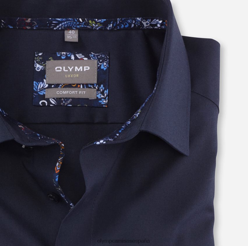 ropa OLYMP Luxor Comfort Fit, camisa business, New Kent, cobalto 8N2F1578