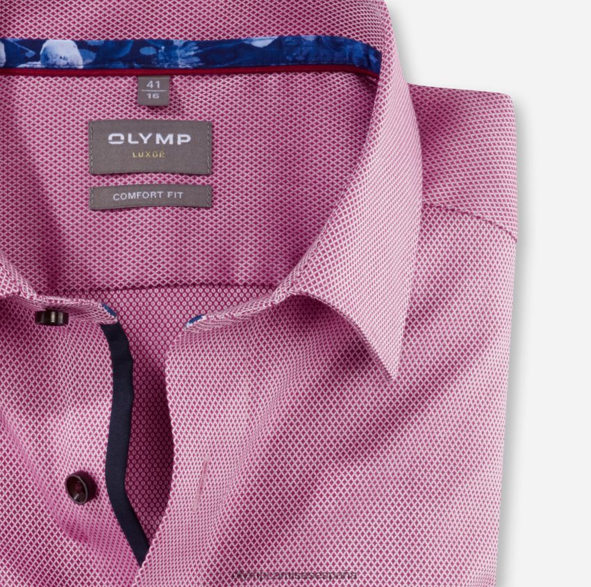 ropa OLYMP Luxor Comfort Fit, camisa business, New Kent, fucsia 8N2F1495