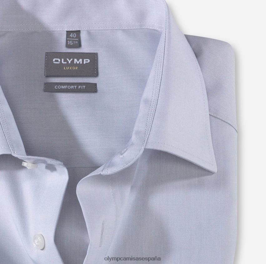 ropa OLYMP Luxor Comfort Fit, camisa business, New Kent, gris plateado 8N2F1680