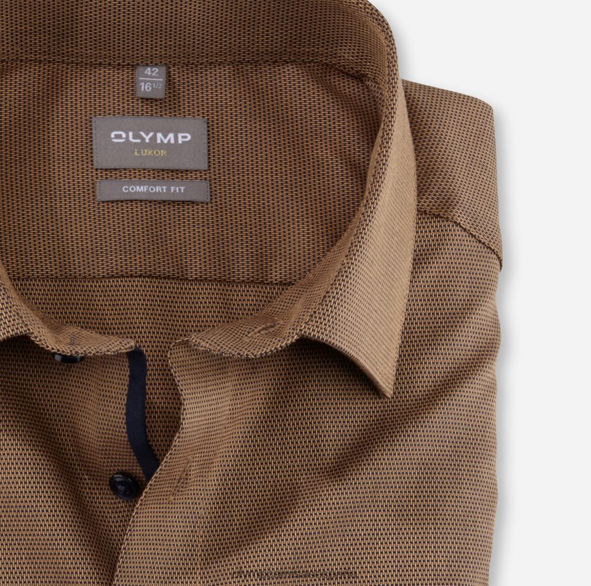 ropa OLYMP Luxor Comfort Fit, camisa business, New Kent, mandarín 8N2F1504