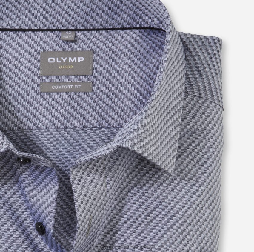 ropa OLYMP Luxor Comfort Fit, camisa business, New Kent, negro 8N2F1606