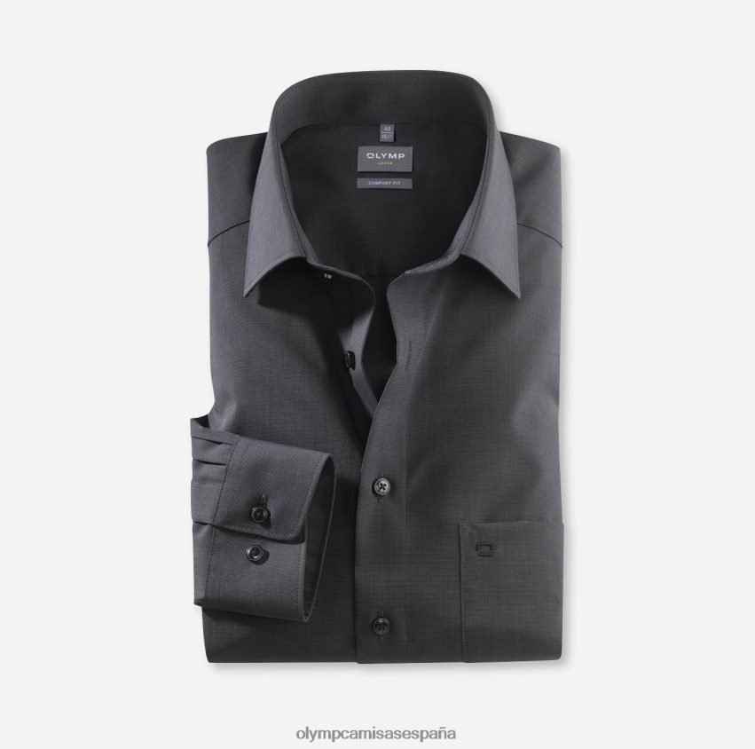 ropa OLYMP Luxor Comfort Fit, camisa business, New Kent, negro 8N2F1690