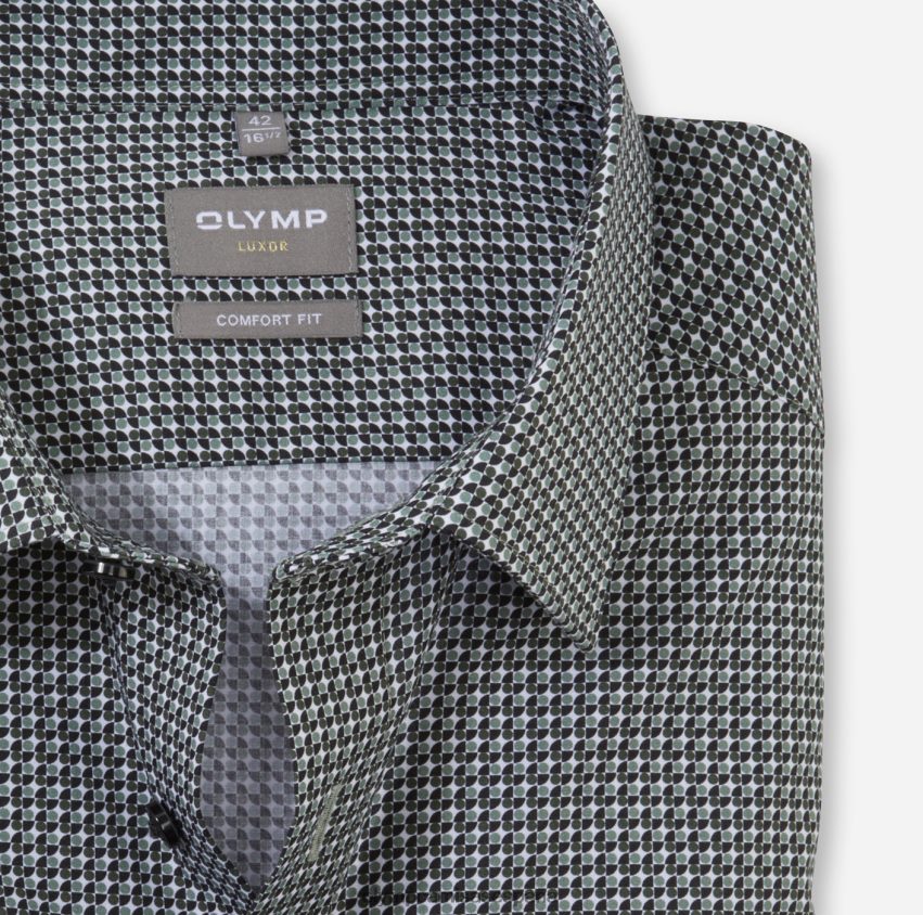 ropa OLYMP Luxor Comfort Fit, camisa business, New Kent, oliva 8N2F1657