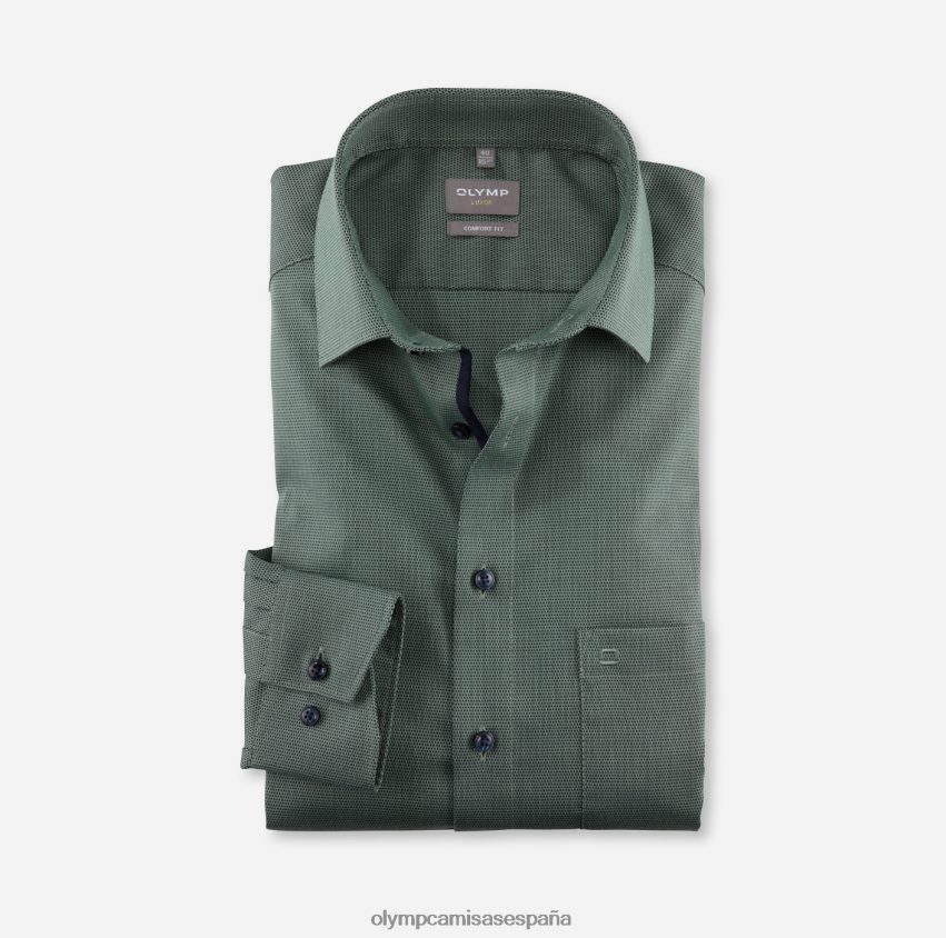 ropa OLYMP Luxor Comfort Fit, camisa business, New Kent, verde claro 8N2F1554