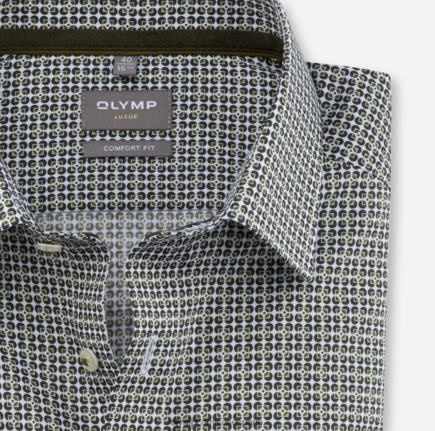 ropa OLYMP Luxor Comfort Fit, camisa business, New Kent, verde lima 8N2F1663
