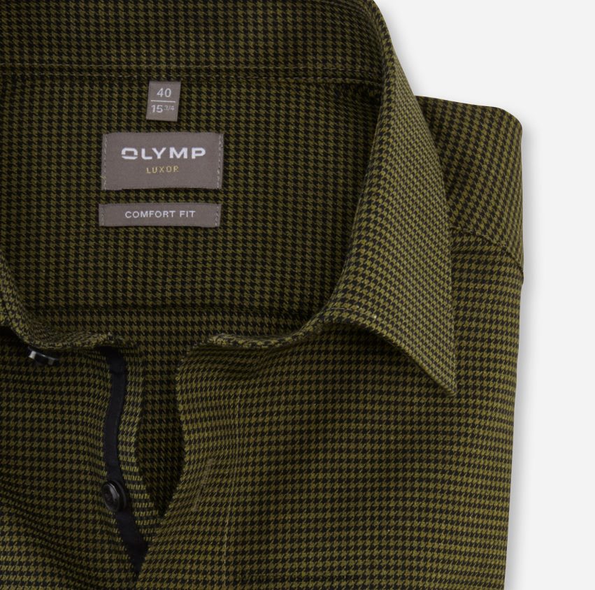 ropa OLYMP Luxor Comfort Fit, camisa business, New Kent, verde lima 8N2F1671