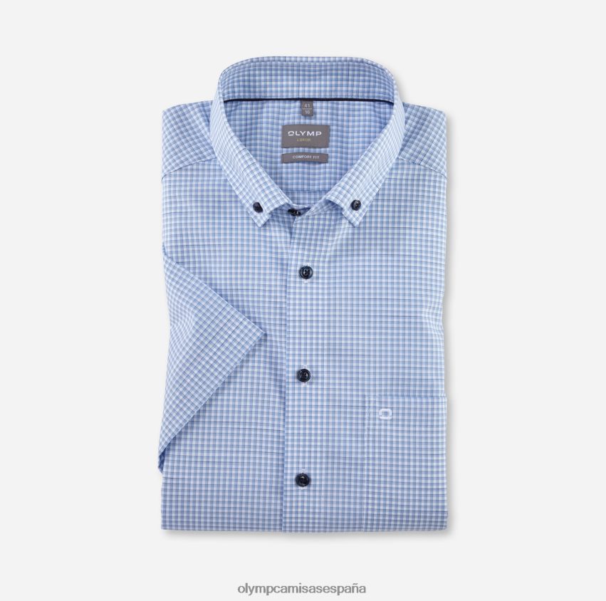 ropa OLYMP Luxor Comfort Fit, camisa business, con botones, azul 8N2F1649