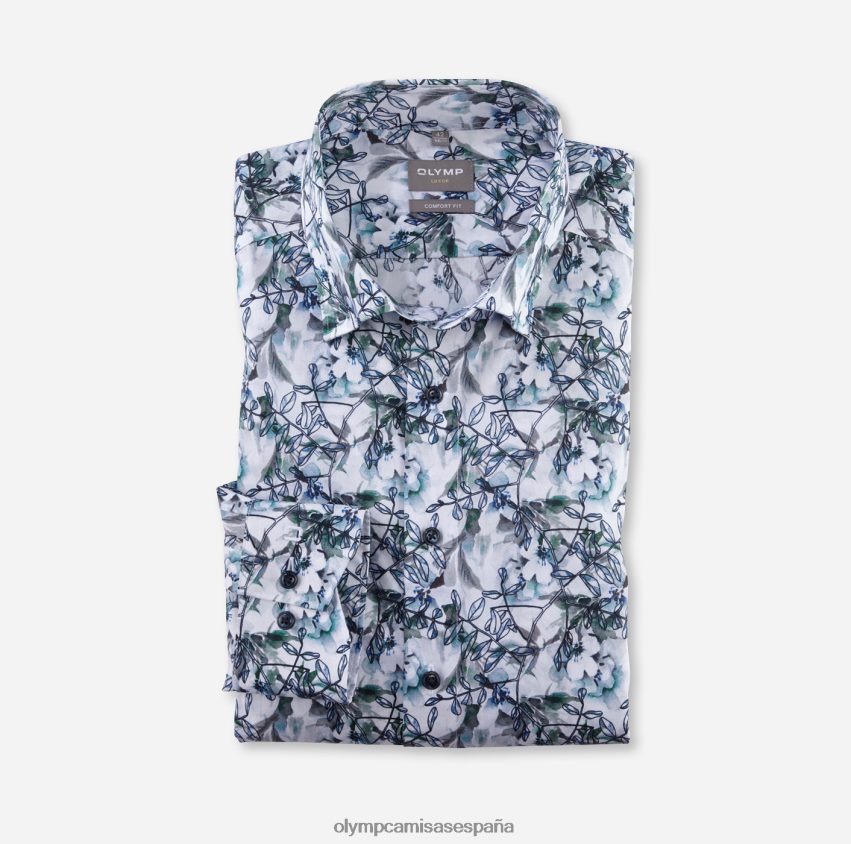 ropa OLYMP Luxor Comfort Fit, camisa business con botones, color aguamarina 8N2F1576