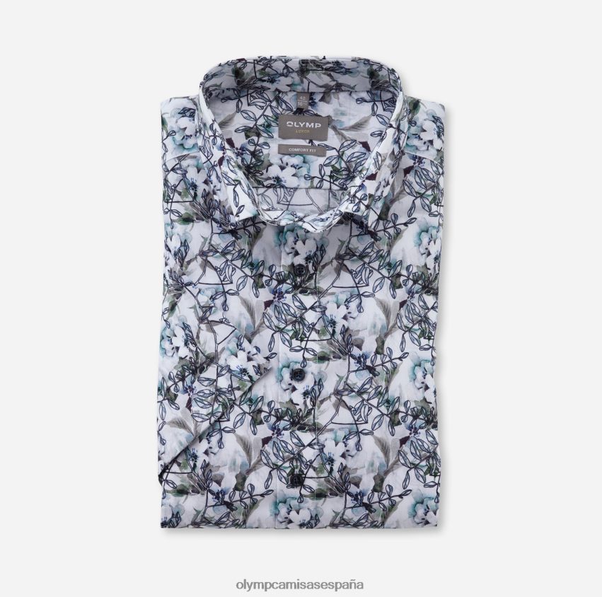 ropa OLYMP Luxor Comfort Fit, camisa business con botones, color aguamarina 8N2F1624