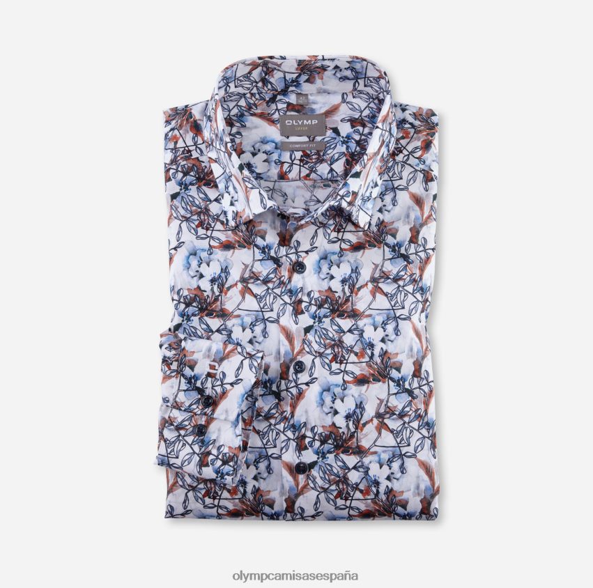ropa OLYMP Luxor Comfort Fit, camisa business con botones, mandarina 8N2F1501