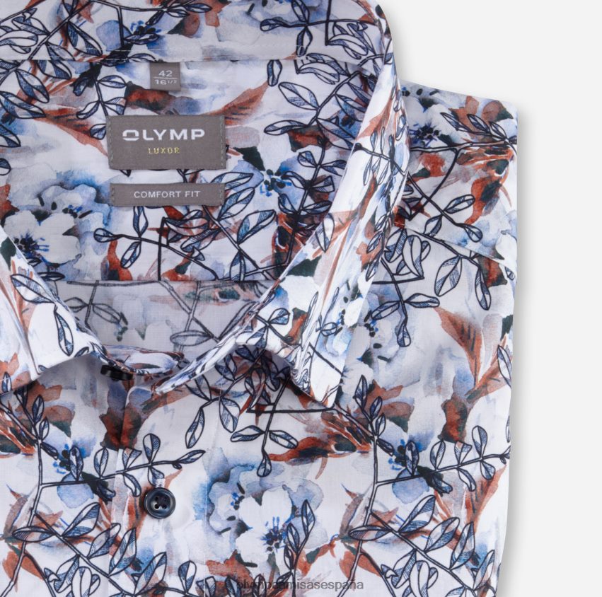 ropa OLYMP Luxor Comfort Fit, camisa business con botones, mandarina 8N2F1501