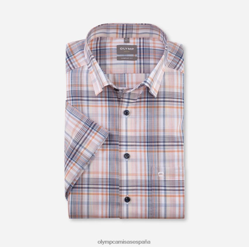 ropa OLYMP Luxor Comfort Fit, camisa business con botones, mandarina 8N2F1542