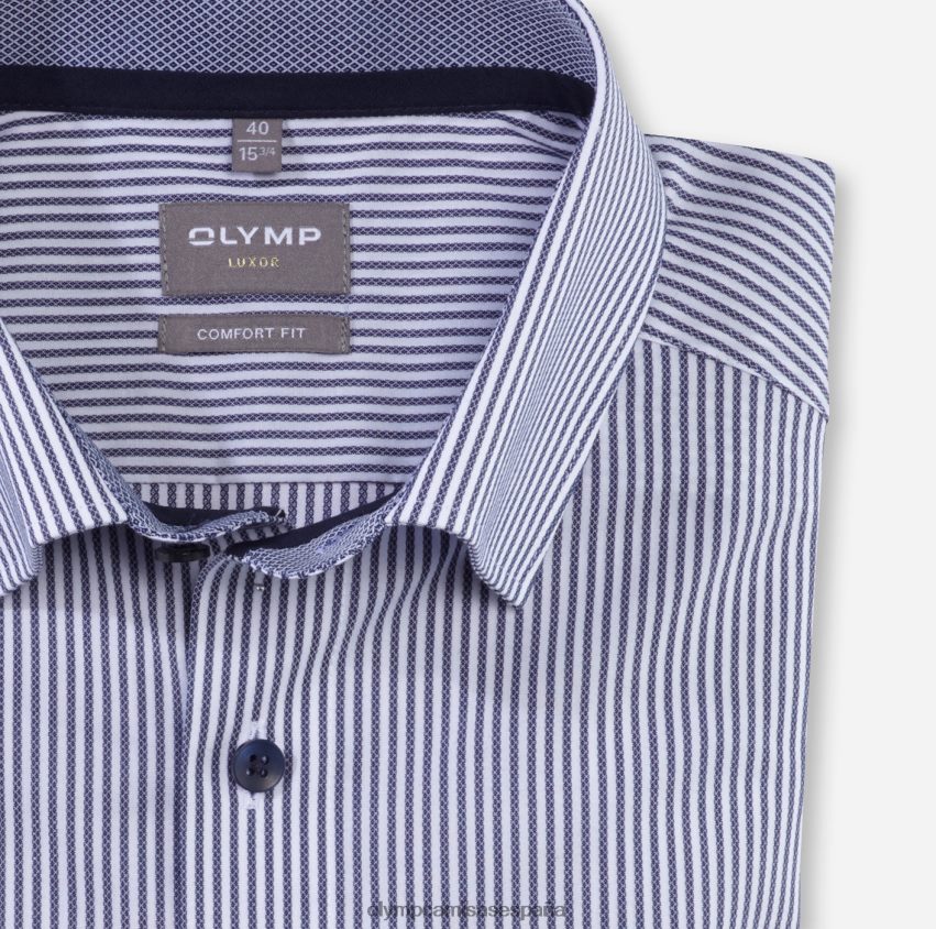 ropa OLYMP Luxor Comfort Fit, camisa business, con botones, marino 8N2F1516